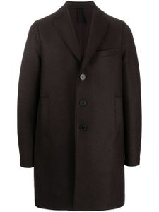 Harris Wharf London manteau en laine vierge à simple boutonnage - Marron