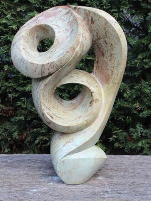 Zimbabwaans tuinbeeld Same, 57 cm