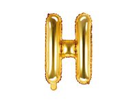 Folieballon Goud Letter 'H' - 35cm