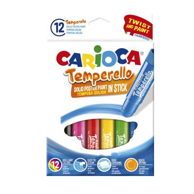 Plakkaatverf carioca temperello 12 stuks