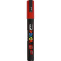 Uni-Posca Posca marker, afm pc-5m, lijndikte 2,5 mm, medium, rood, 1 stuk
