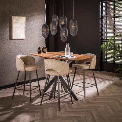 LifestyleFurn Deens Ovale Bartafel 'Cari' Acaciahout, 140 x 80cm