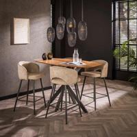 LifestyleFurn Deens Ovale Bartafel 'Cari' Acaciahout, 140 x 80cm