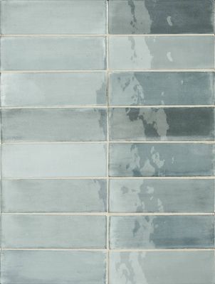 Wandtegel blauw Sartoria Tbrick 16x5cm cerulean glans gerectificeerd