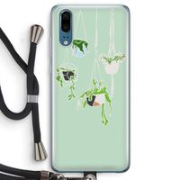 Hang In There: Huawei P20 Transparant Hoesje met koord