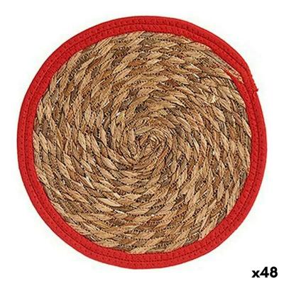 Placemat Gift Decor 89718 89718 Rood Natuurlijk Natuurlijke Vezel 30 x 1 x 30 cm (48 Stuks)