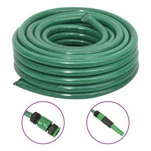 Tuinslang met bevestigingsset 20 m PVC groen