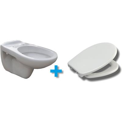 Xellanz Neptunus Wandcloset met Ultimo 3.0 Toiletzitting - Softclose en Quick Release - Glans Wit