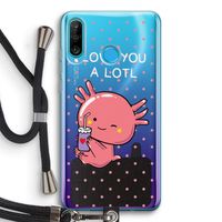 Love You A Lotl: Huawei P30 Lite Transparant Hoesje met koord Love You A Lotl: Huawei P30 Lite Transparant Hoesje met koord