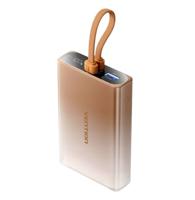 Powerbank Vention 10000 mAh met LED-display, USB-C + Lightning + USB-A, 22,5 W (koper)