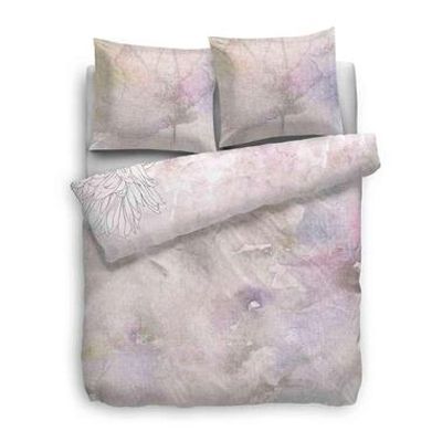 Heckett & Lane dekbedovertrek Lucy - roze - 140x200/220 cm