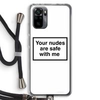 Safe with me: Xiaomi Redmi Note 10 Pro Transparant Hoesje met koord
