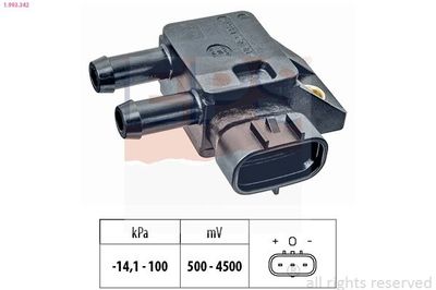 Sensor, uitlaatgasdruk 1993342