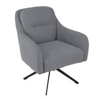 Giga Meubel - Fauteuil Taupe Draaibaar - Stof - Matthias