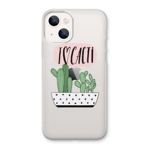 I love cacti: iPhone 13 Transparant Hoesje