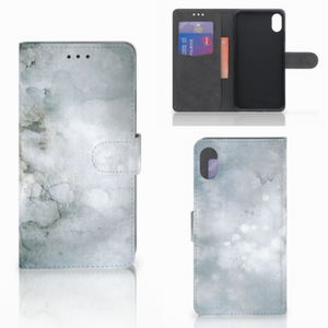 Hoesje Apple iPhone Xs Max Painting Grey