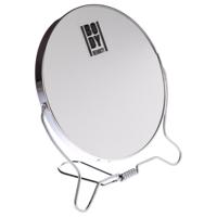 5Five Dubbele make-up spiegel/scheerspiegel - op standaard - D14 cm