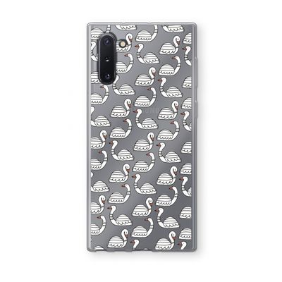 Zwanen: Samsung Galaxy Note 10 Transparant Hoesje
