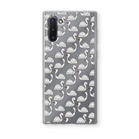 Zwanen: Samsung Galaxy Note 10 Transparant Hoesje