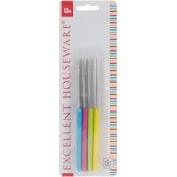 Excellent Houseware gekleurde schilmesjes - 4x stuks - 17 cm - Koken - Keukengerei Excellent Houseware gekleurde schilmesjes - 4x stuks - 17 cm - Koken - Keukengerei