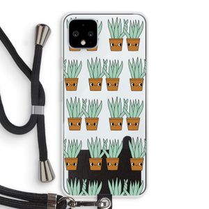 Sansevieria: Pixel 4 XL Transparant Hoesje met koord