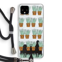 Sansevieria: Pixel 4 XL Transparant Hoesje met koord