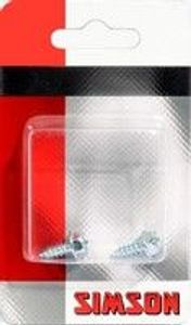 Simson slotparkers - ringslotbevestigingsset, 4,8x13mm, zilver