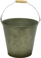 Mega Collections Plantenemmer Zink 2L - Ø16x14cm - Vintage Groen