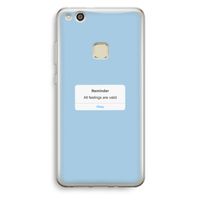 Reminder: Huawei Ascend P10 Lite Transparant Hoesje Reminder: Huawei Ascend P10 Lite Transparant Hoesje