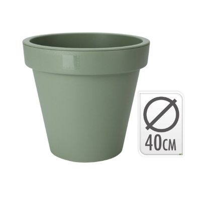 Bloempot ek rond 40cm groen - Nampook