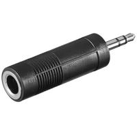 Goobay adapter 6,35 mm jack > 3,5 mm jack (zwart, stereo)