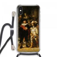 De Nachtwacht: iPhone XS Max Transparant Hoesje met koord