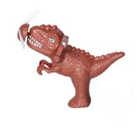 Mini ventilator/handventilator Dino - met draaimechaniek - Bruin - Verkoeling voor kinderen in zomer