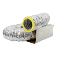 Geïsoleerde Flexibele Ventilatieslang - Ø200mm - Aluminium - Doos A 10 Meter