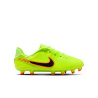 Nike Tiempo Legend 10 Academy Gras / Kunstgras Voetbalschoenen (MG) Kids Neongeel Zwart Oranje