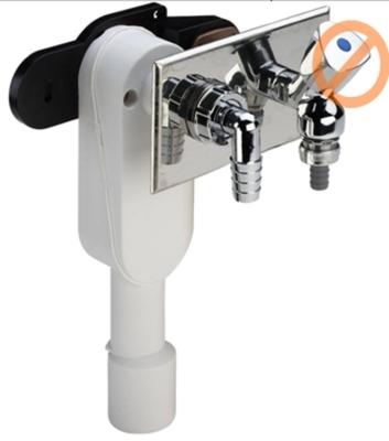 Viega wasmachine inbouwsifon met aansluiting beluchterkr Wit