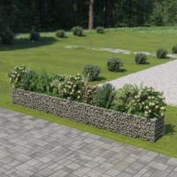 VidaXL Gabion plantenbak verhoogd 450x50x50 cm gegalvaniseerd staal