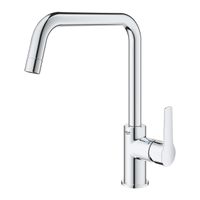 Grohe QuickFix Start verhoogde keukenmengkraan hoek chroom - thumbnail