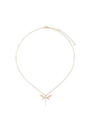 Anapsara collier libellule en or 18ct diamants - Rose