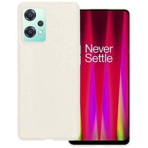 Basey OnePlus Nord CE 2 Lite Hoesje Siliconen Hoes Case Cover -Wit