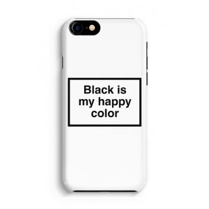 Black is my happy color: iPhone 8 Volledig Geprint Hoesje