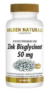 Golden Naturals Zink Bisglycinaat 50 mg