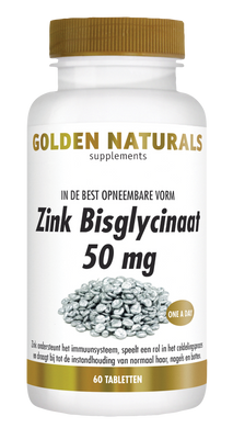 Golden Naturals Zink Bisglycinaat 50 mg