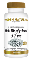 Golden Naturals Zink Bisglycinaat 50 mg