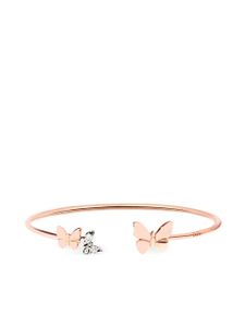 Dodo bracelet jonc Butterfly en or rose 9ct pavé de diamants