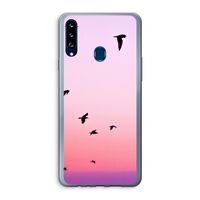 Fly away: Samsung Galaxy A20s Transparant Hoesje
