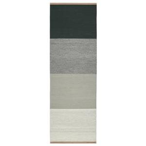 Design House Stockholm Fields vloerkleed 80x250 Groen|Grijs