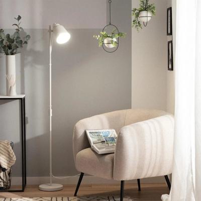 Vloerlamp &apos;Lux&apos; wit modern leeslamp verstelbaar 143cm