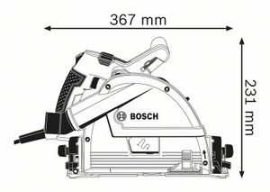 Bosch Blauw GKT 55 GCE invalzaag - 0601675000