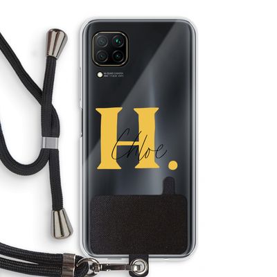 Amber Script: Huawei P40 Lite Transparant Hoesje met koord